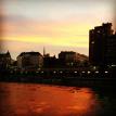 Glühendes Wien! Am #Donaukanal