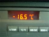 Erfrischende -17C° bei der Hinfahrt beim Lift kuschlige -16,5°C
